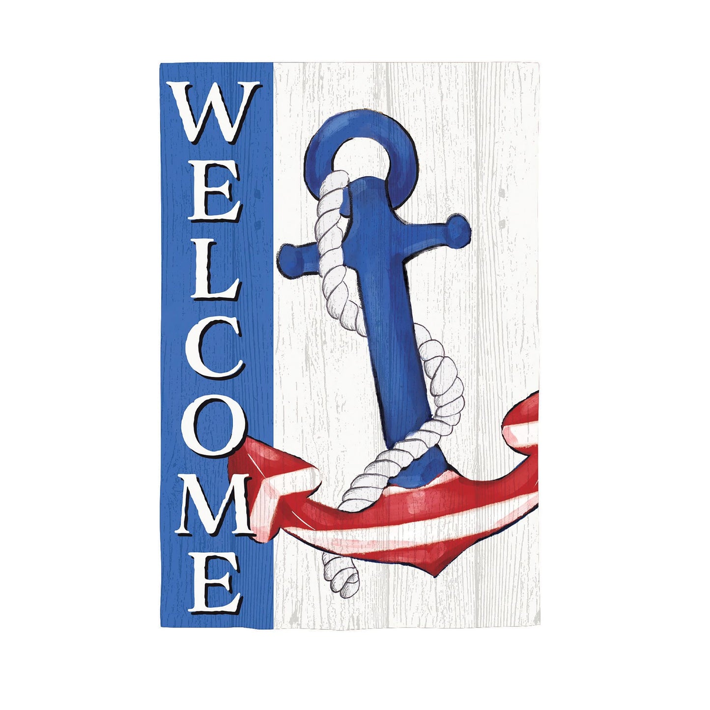 House Flag - Anchor Red White Blue