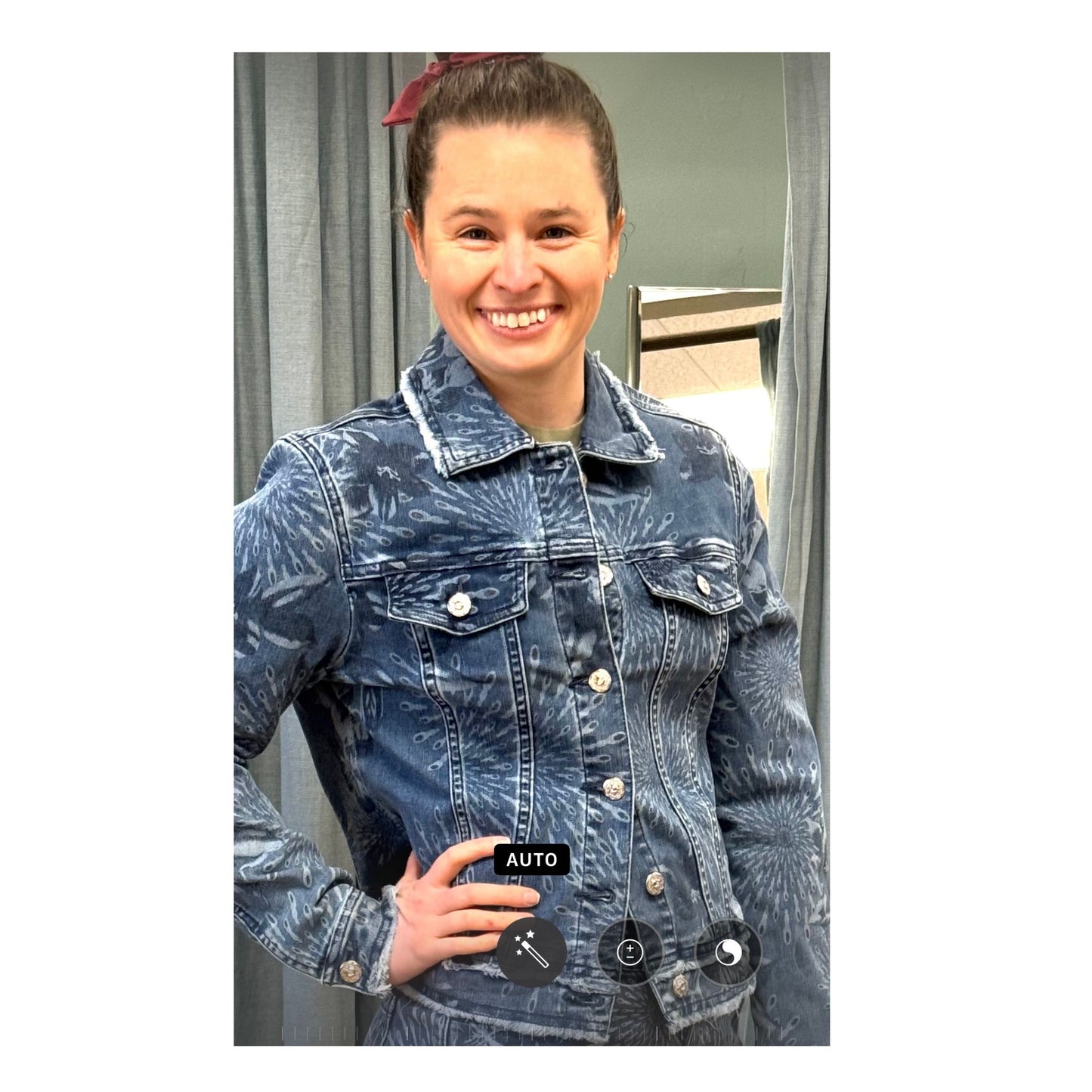 Printed Denim Jacket