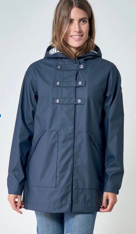 Batela Raincoat Navy