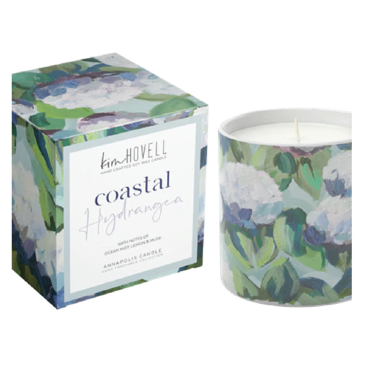 Hydrangea One wick Boxed Candle