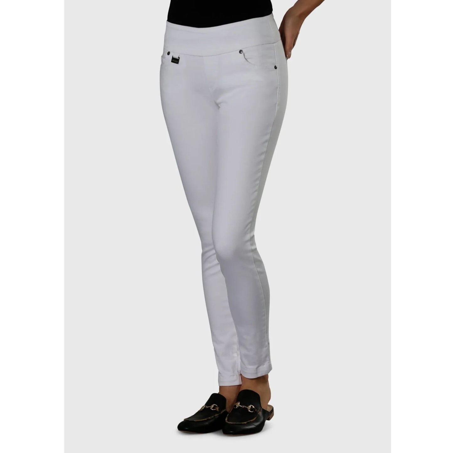 Lisette 5 Pocket, 30" Slim Jean, White