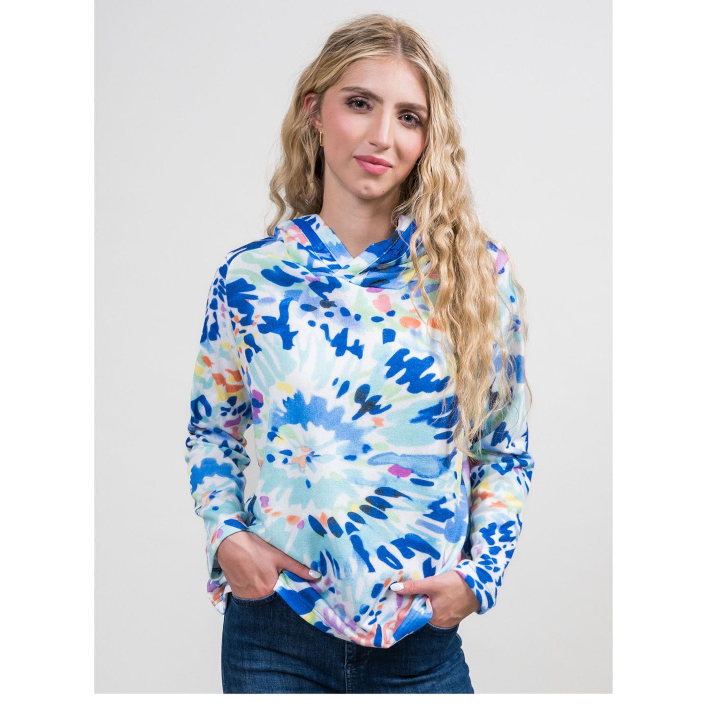 Trisha Tyler Abstract Print Hoodie