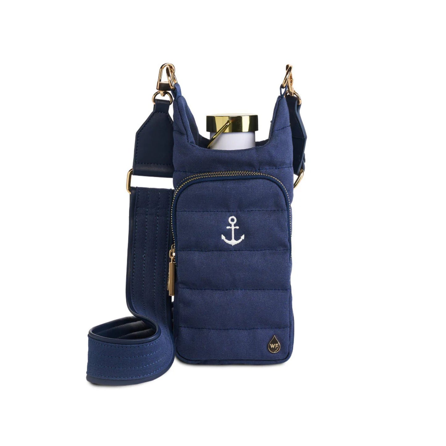 Hydrobag Canvas Navy with Embroidered White Anchor--Preorder