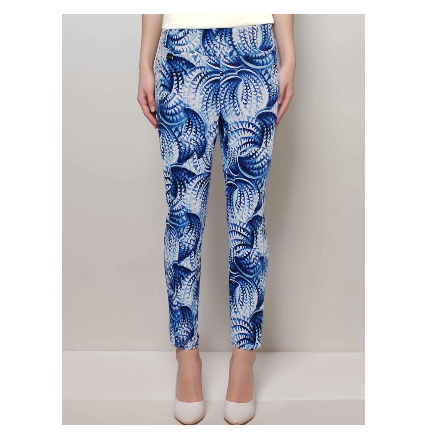 Lisette Nautilus Print 28" Slim Ankle Pant