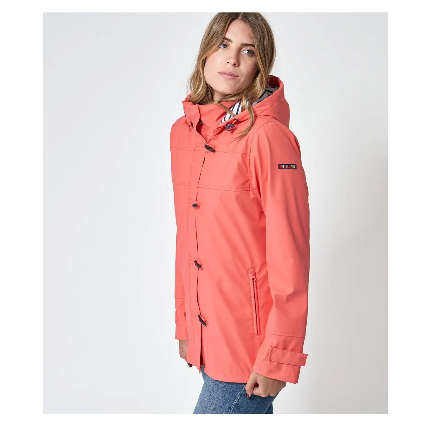 Batela Womens Short Lined Raincoat