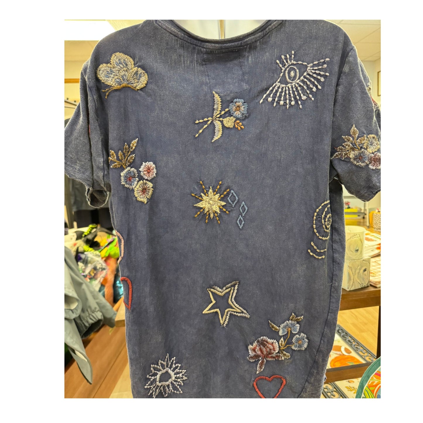 Kyla Seo Navy Ingrid Tee Shirt