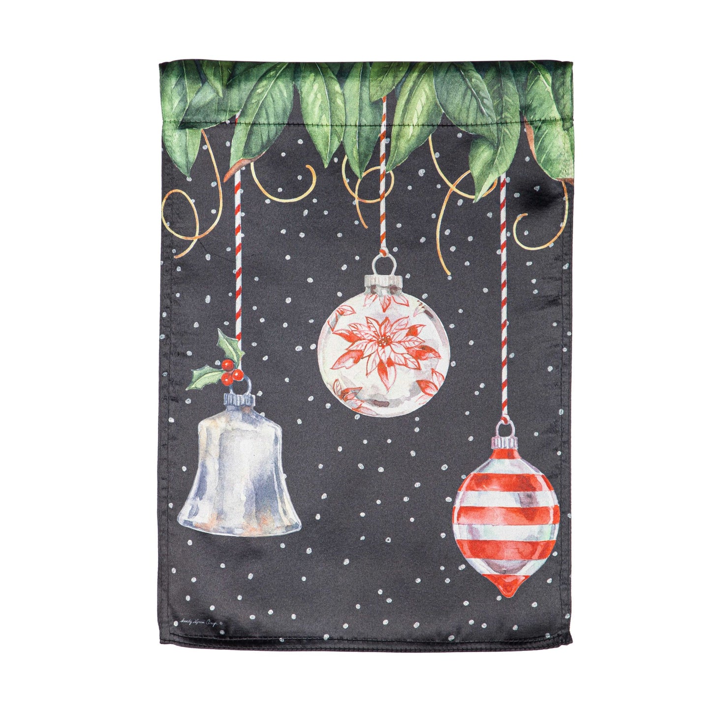 Christmas Ornaments Lustre Garden Flag