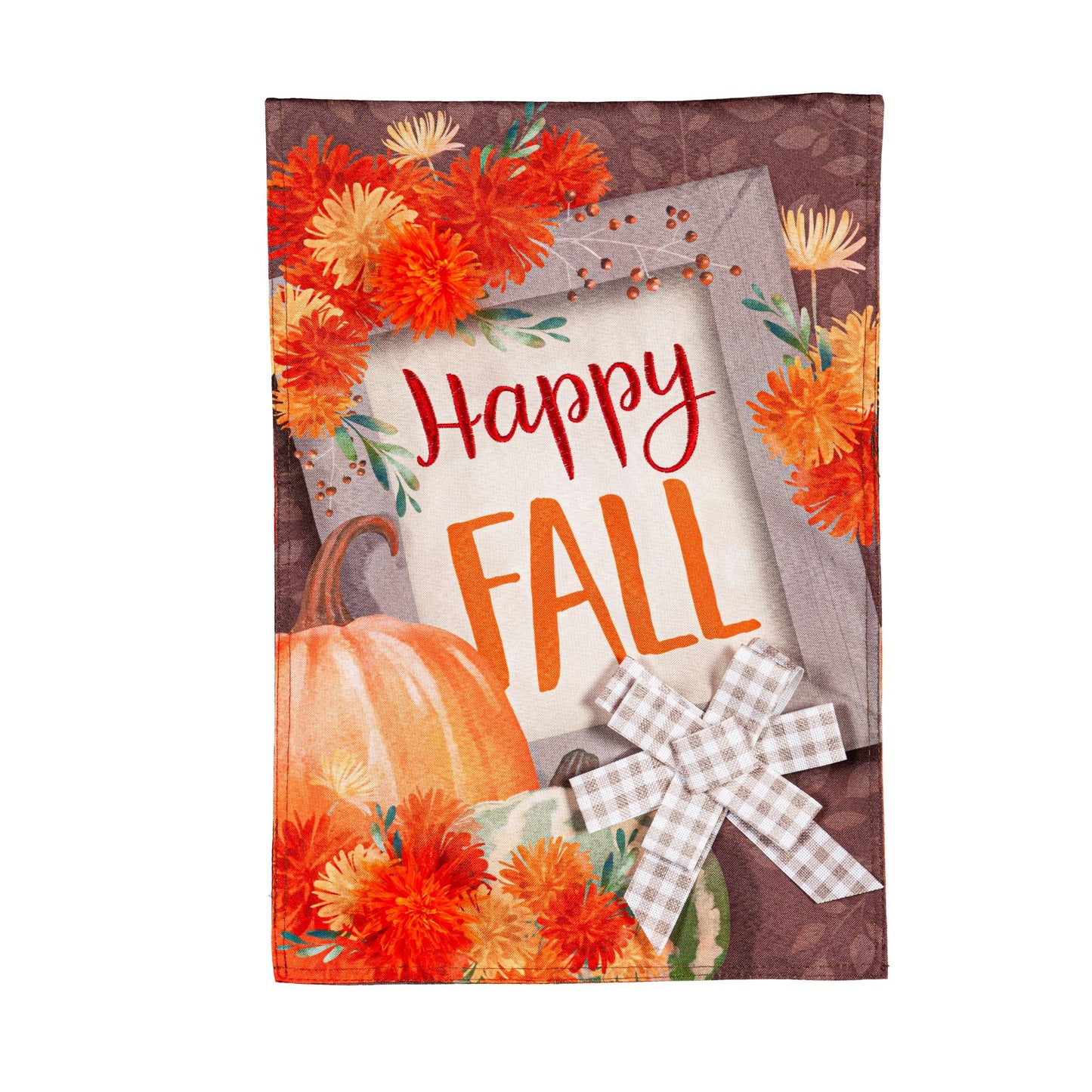 Decor Happy Fall Frame Garden Linen Flag