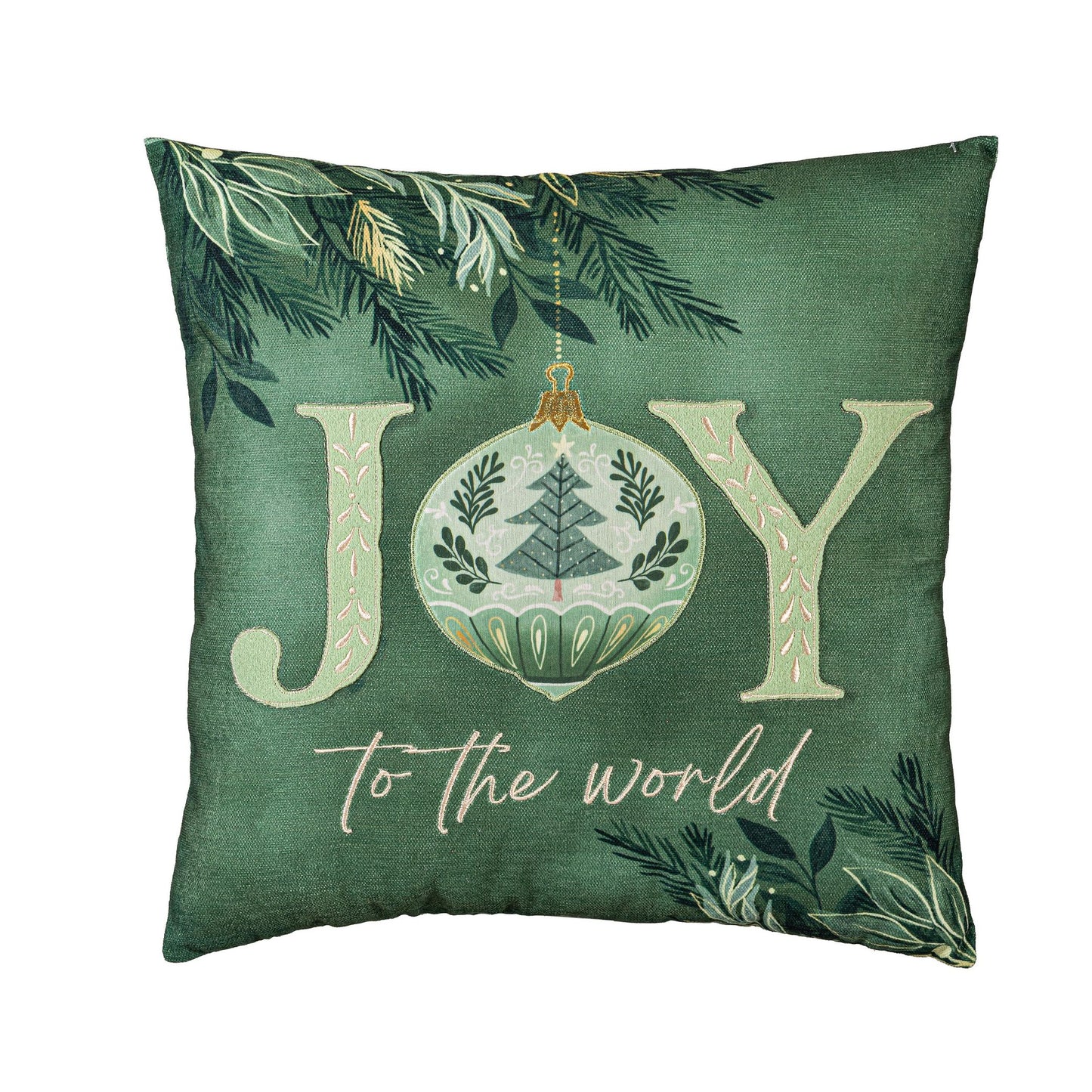 Pillow 18" Square Shades of Green