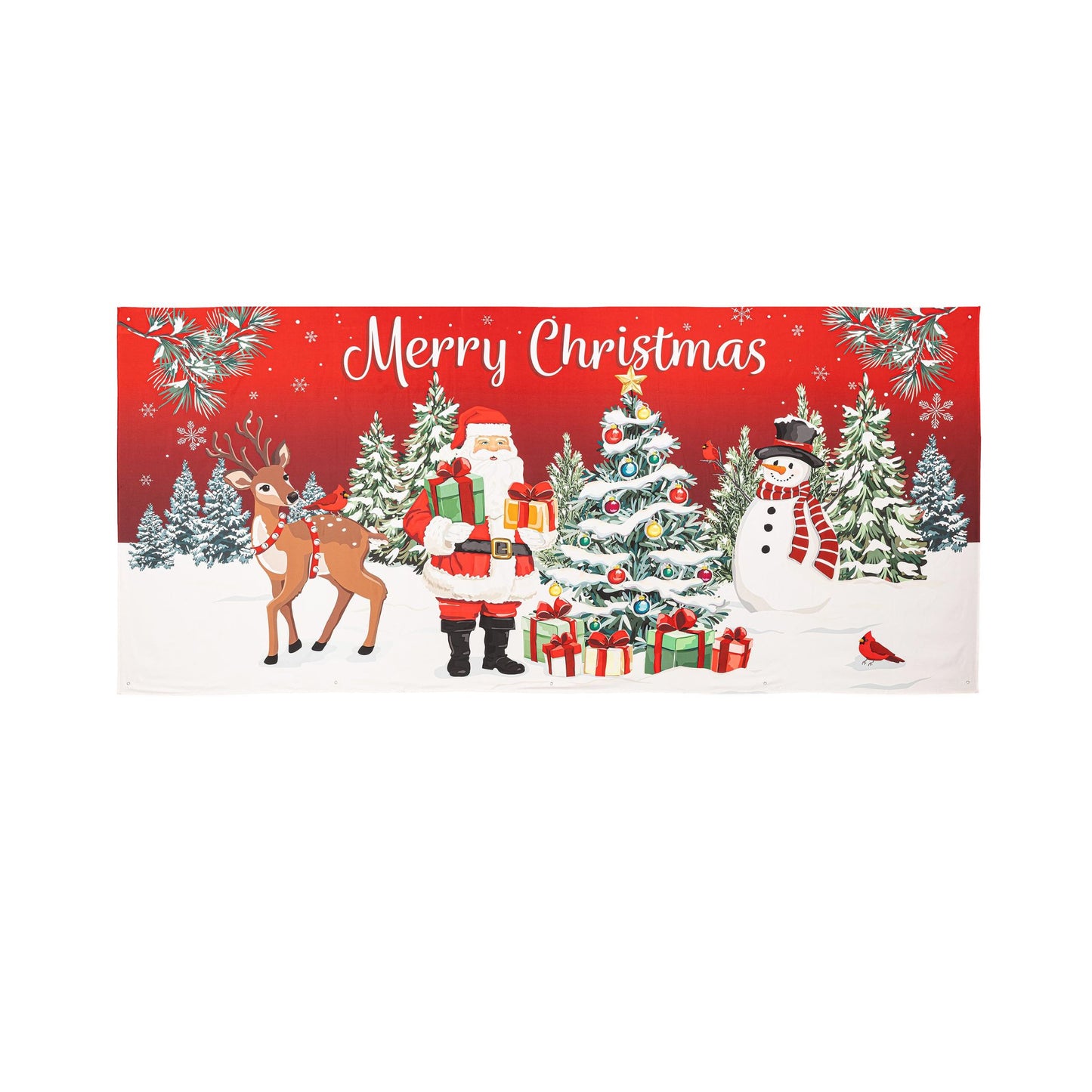 Merry Christmas Double Garage door cover