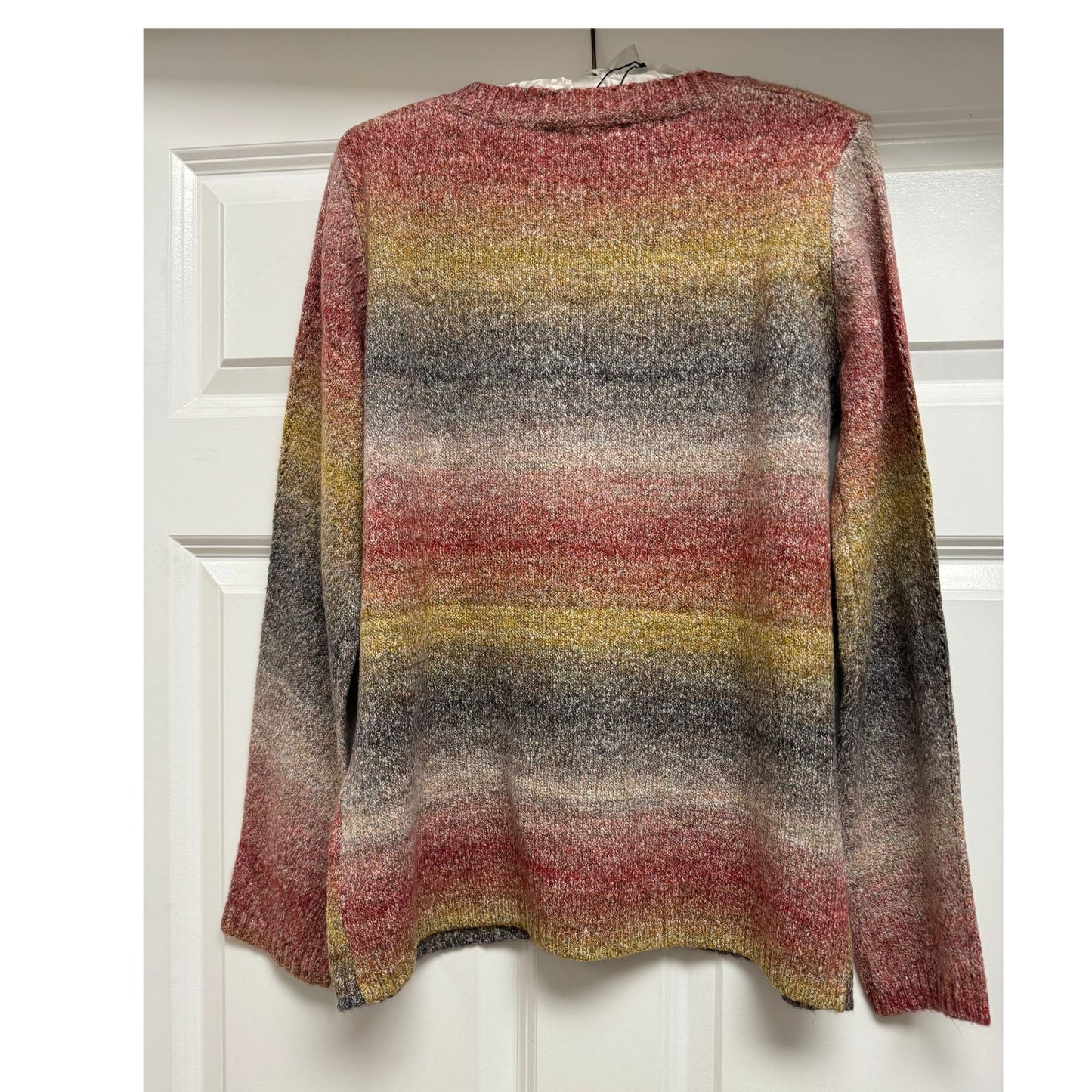 Pointelle V Neck Sweater