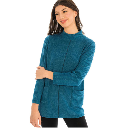 Tunic Sweater with Pockets