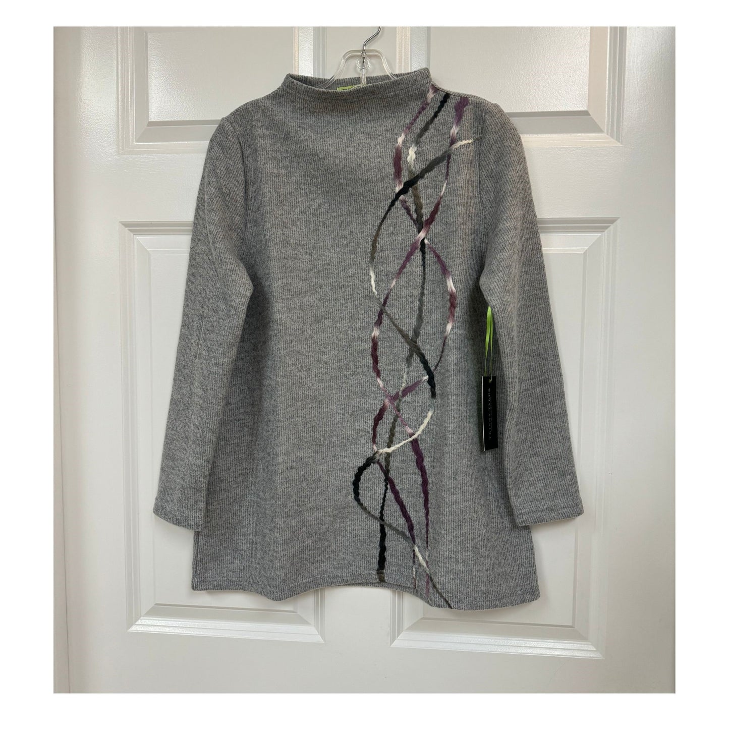 Sweater Grey Funnel Neck Tunic