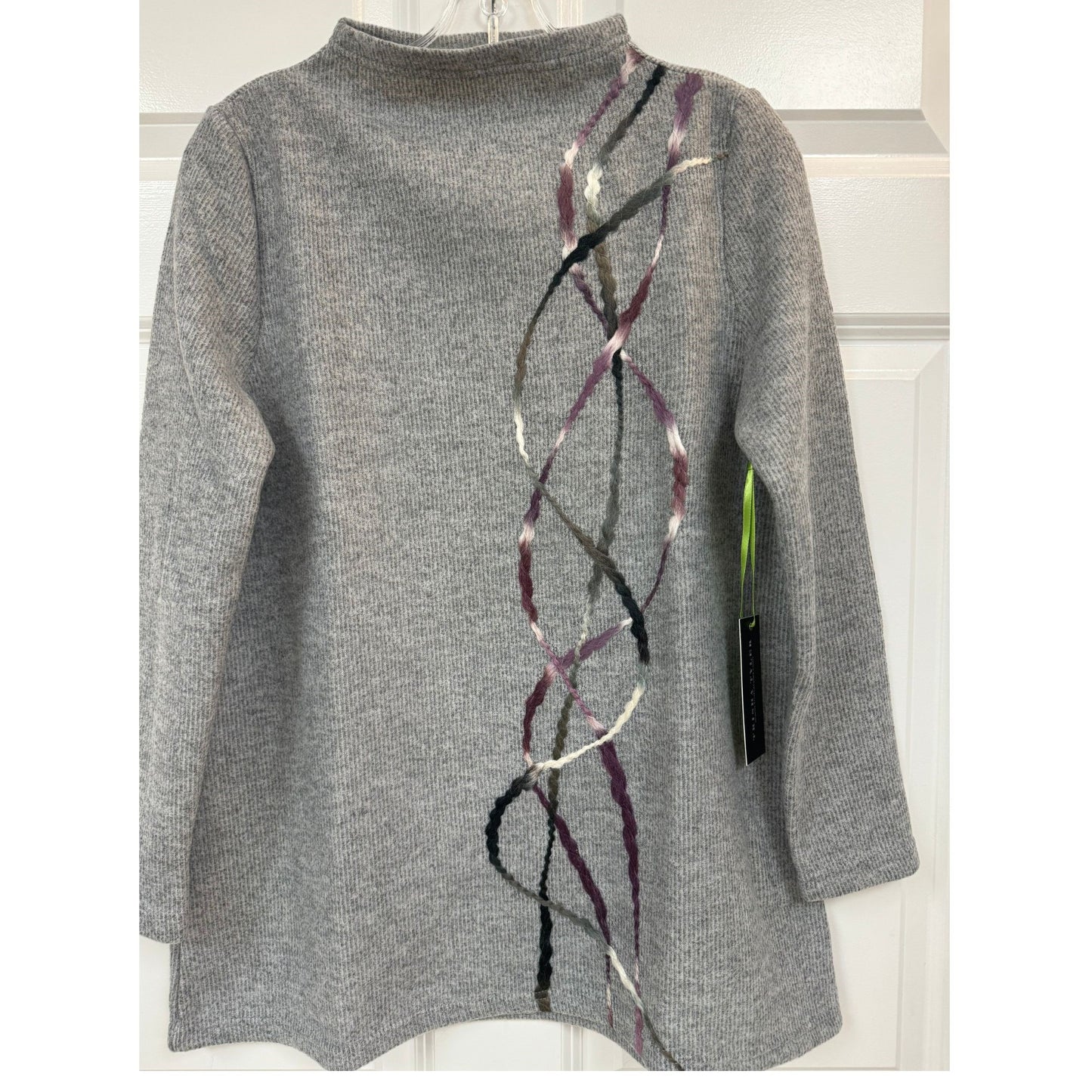Sweater Grey Funnel Neck Tunic