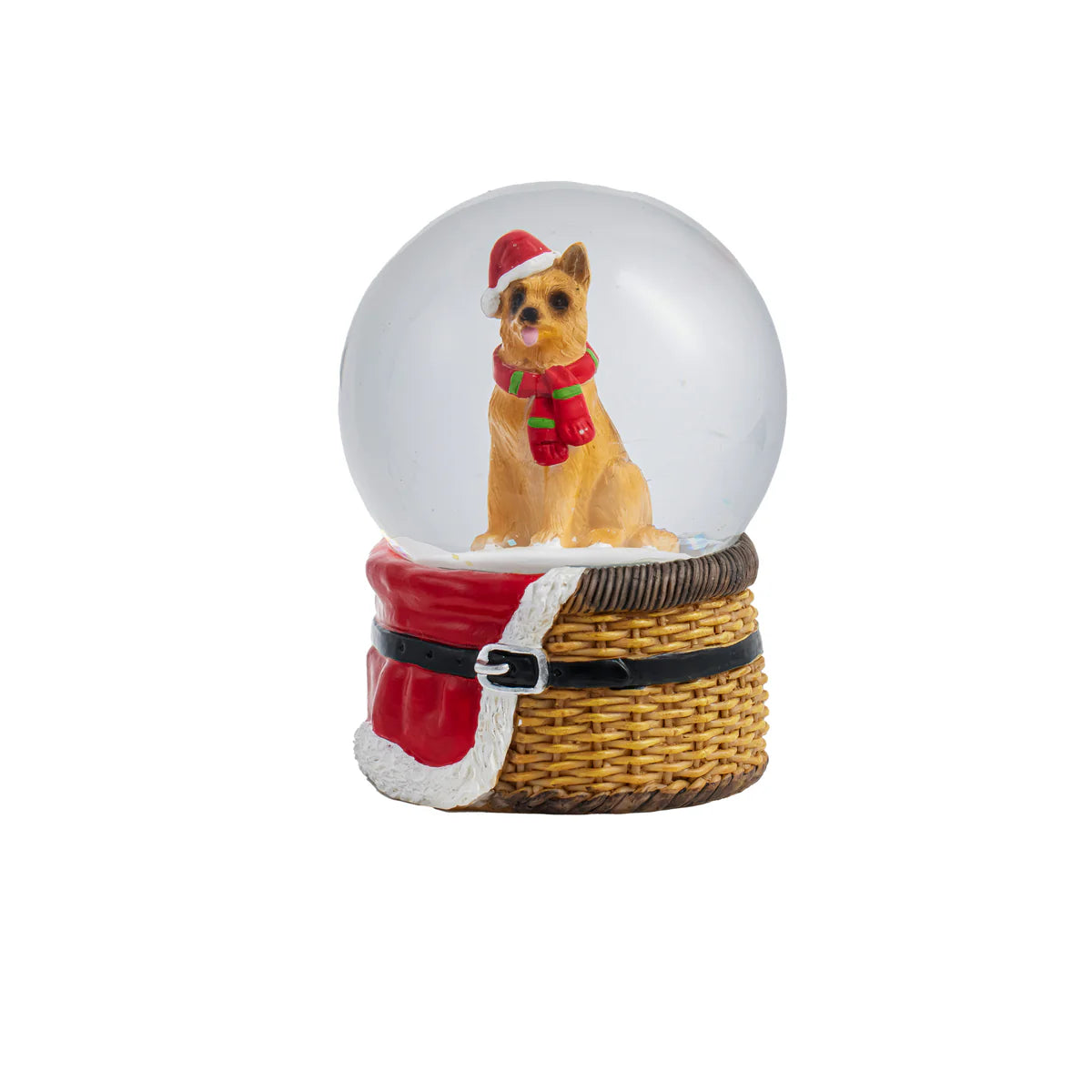 Christmas Dog Water Snow Globe