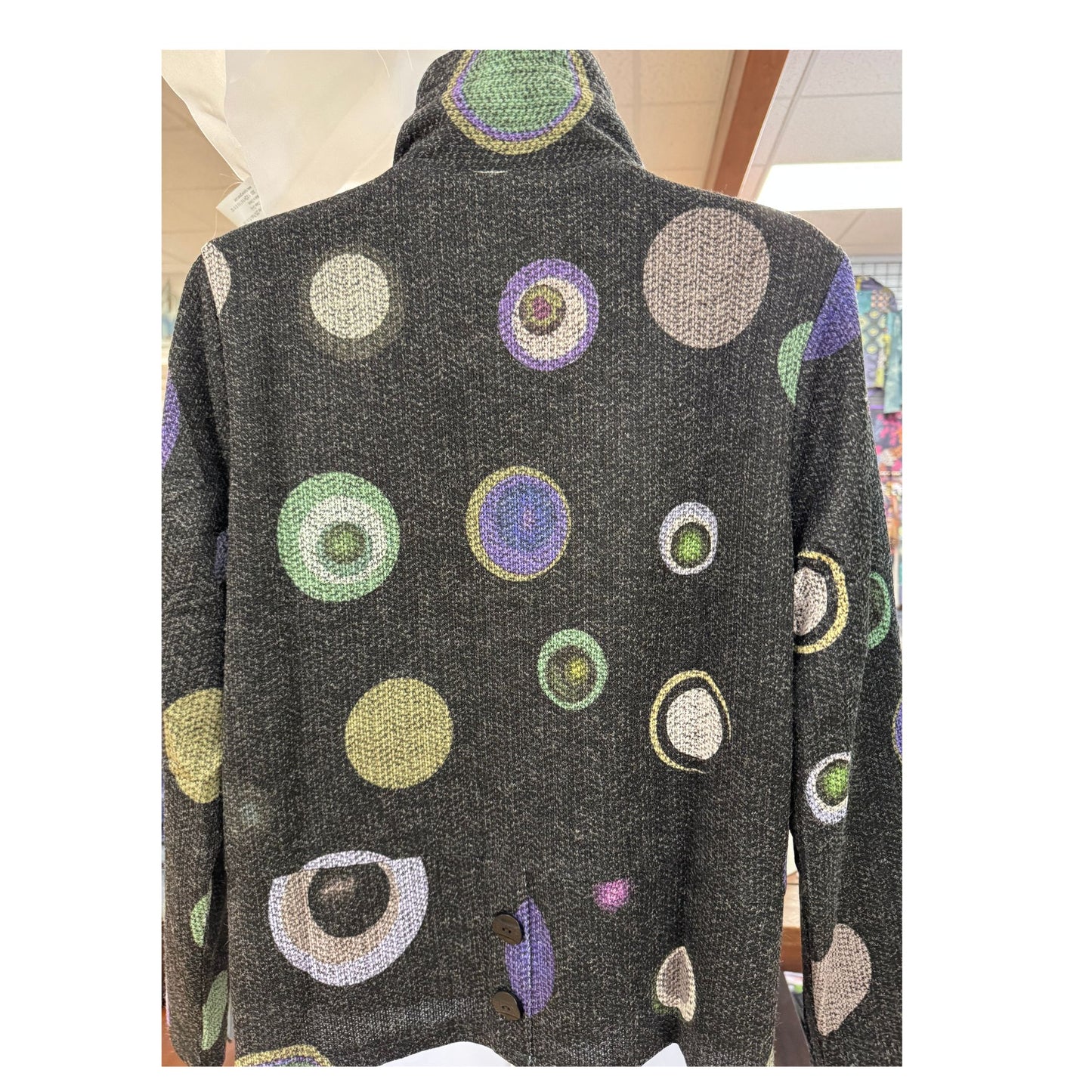 Lined Marled Knit Jacket