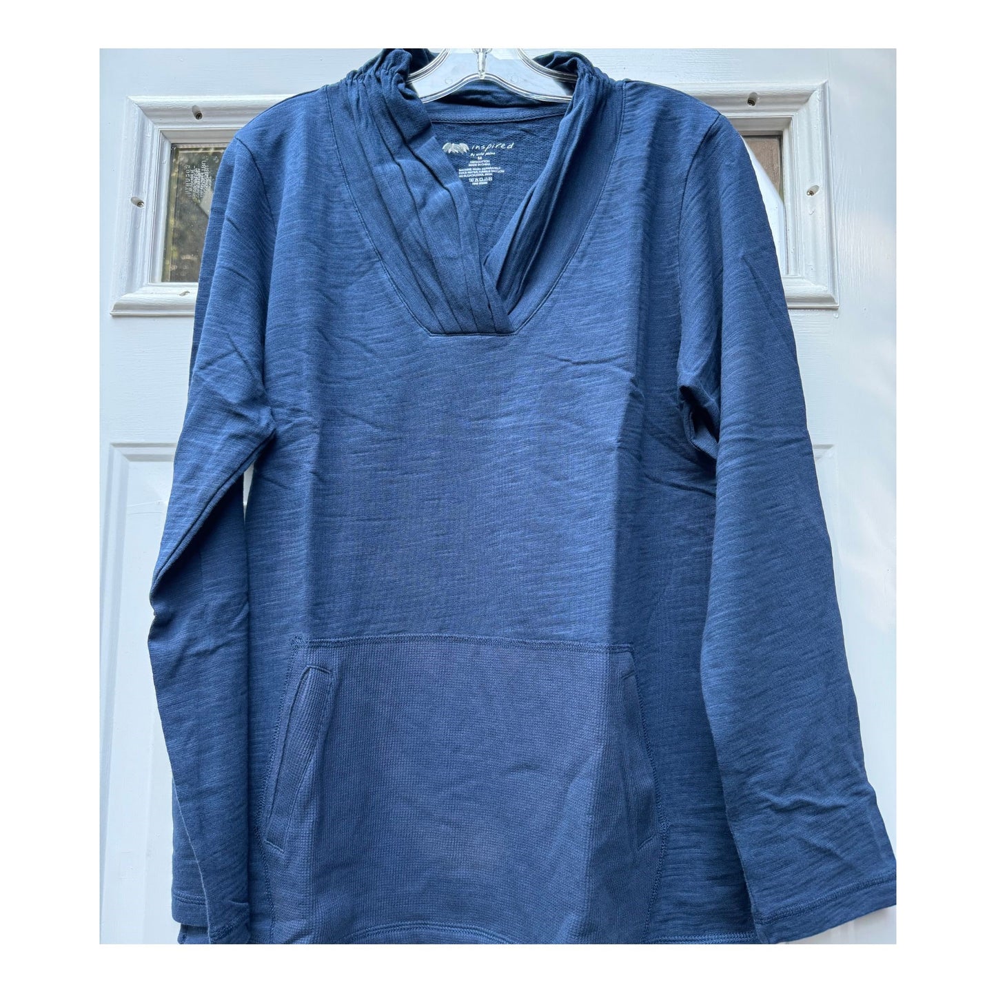 Wild Palm Cross V Neck Top