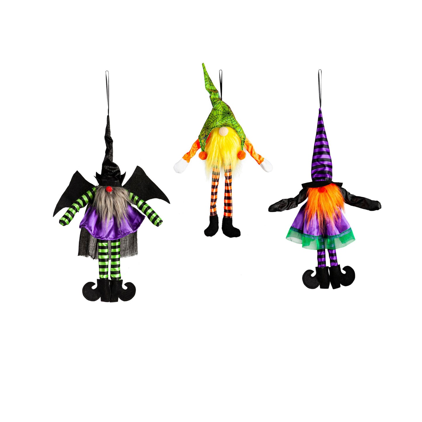 Decor Light-Up Halloween Gnome, 3 Assorted