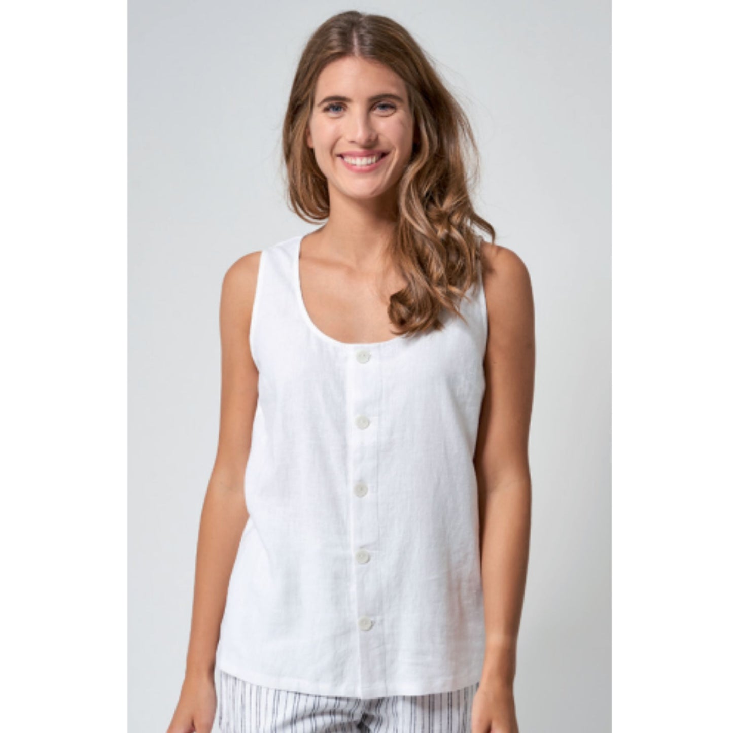 Top Sleeveless Linen