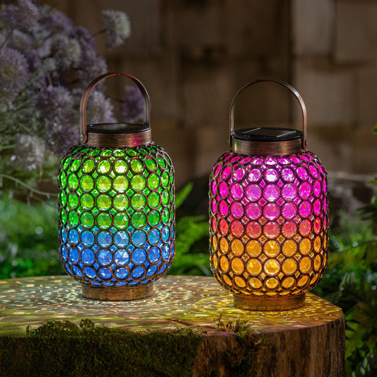 Solar Lanterns Ombre Jeweled