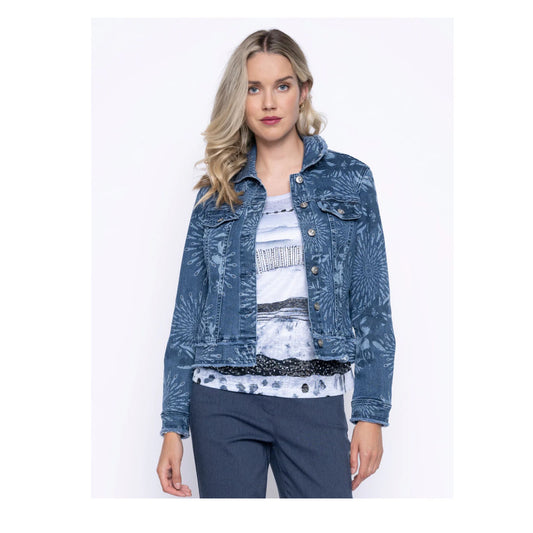 Picadilly Printed Denim Jacket