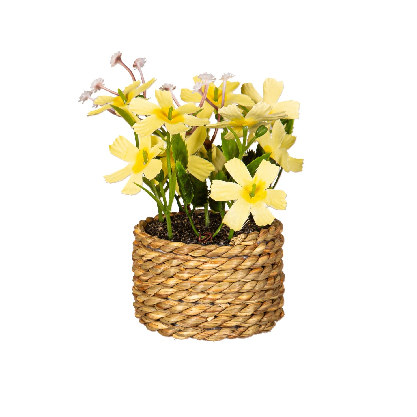 Spring Primrose Potted Artificial Arrangement 4 Choices