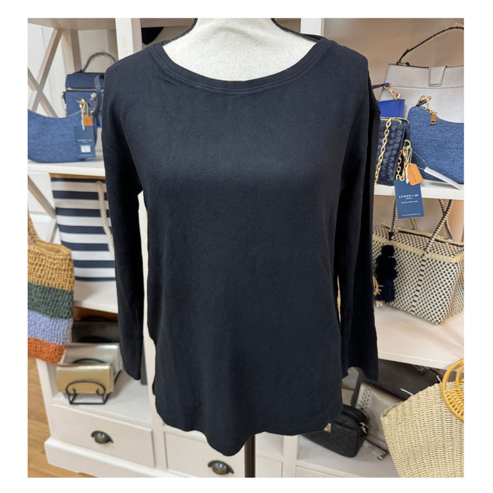 La Cera Round Neck Pullover Top