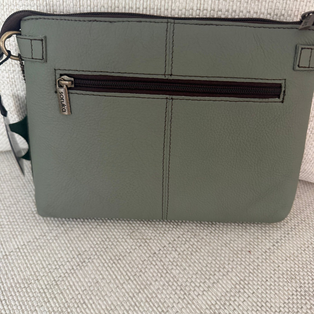 Soruka Iona Recycled Leather &amp; Corduroy Crossbody Bag
