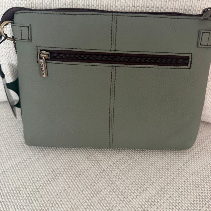 Soruka Iona Recycled Leather &amp; Corduroy Crossbody Bag