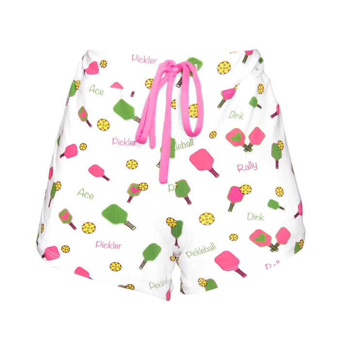 Amanda Blu Pickleball Print Pajama Shorts and Top - Women&