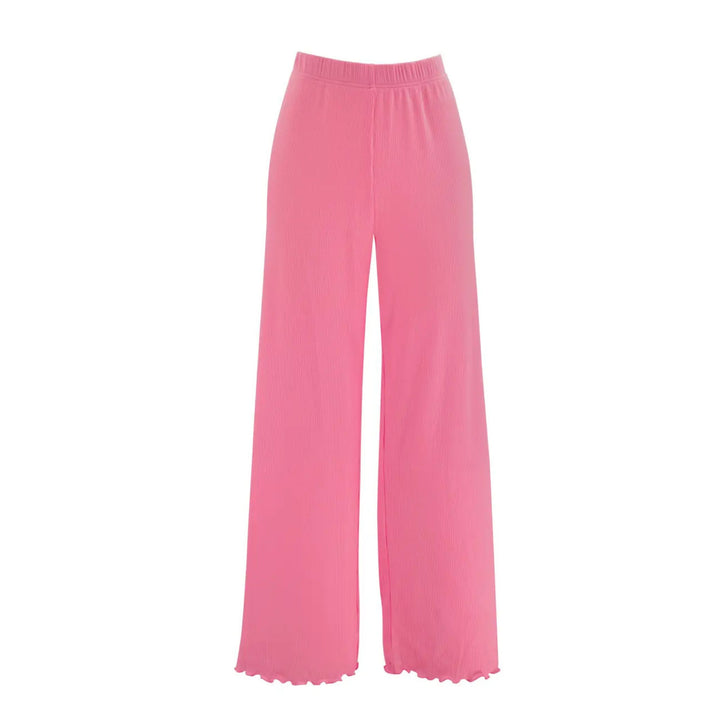 Amanda Blu Soft Rib Knit Pajama Pants --Bright Pink Lounge Pant