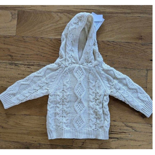 Baby Fisherman Knit Hoodie Sweater