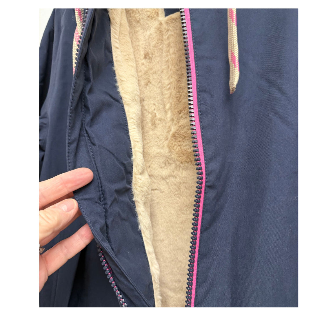 Batela Navy Fleece-Lined Hooded Jacket - C3179