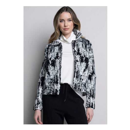 Picadilly Jacket Geometric Black and White