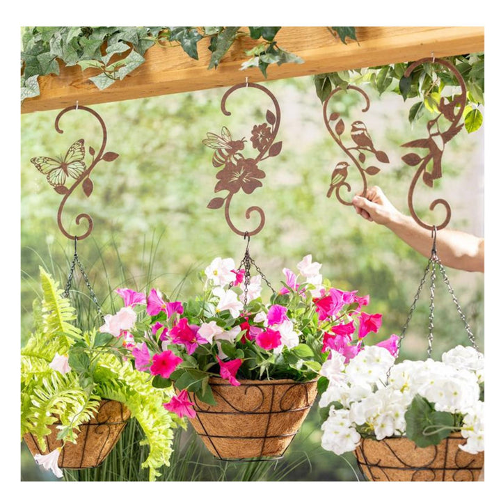 Metal Garden Plant Hanger --Choose Your Favorite Design
