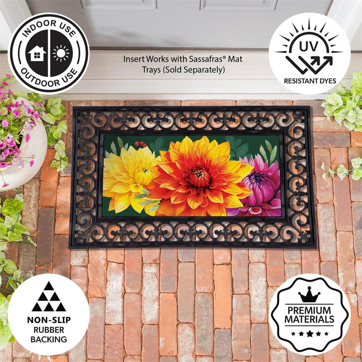 Fall Dahlia Floral Sassafras Switch Mat Insert