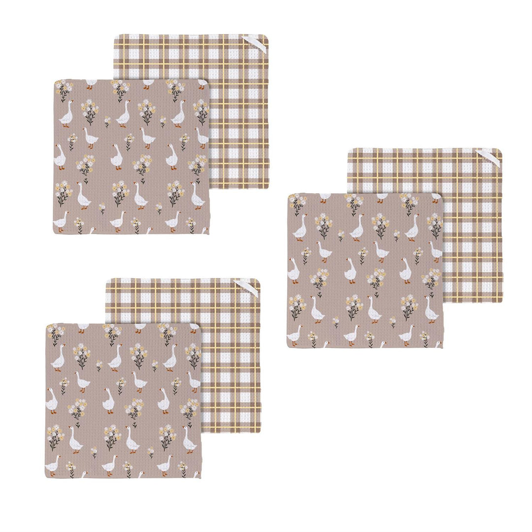 Hillside Pasture Goose Quick-Dry Dish Cloths - set of 3