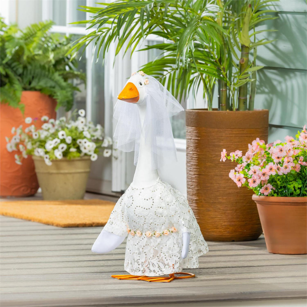 Giddy "I Do" Bride Outfit - Wedding Goose Dress with Veil