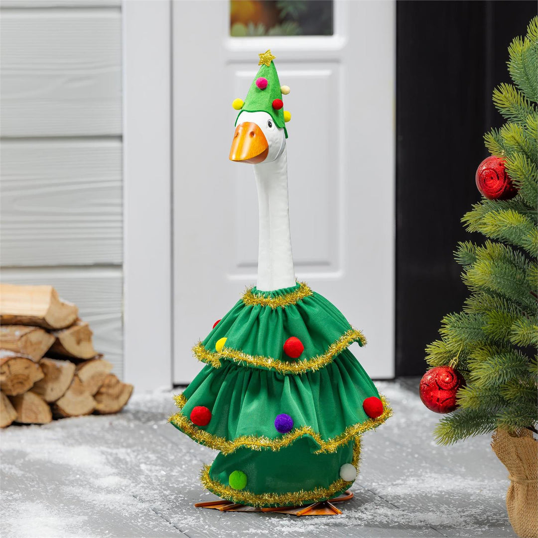 Giddy Christmas Tree Outfit – Festive Holiday Goose Costume with Tree Hat