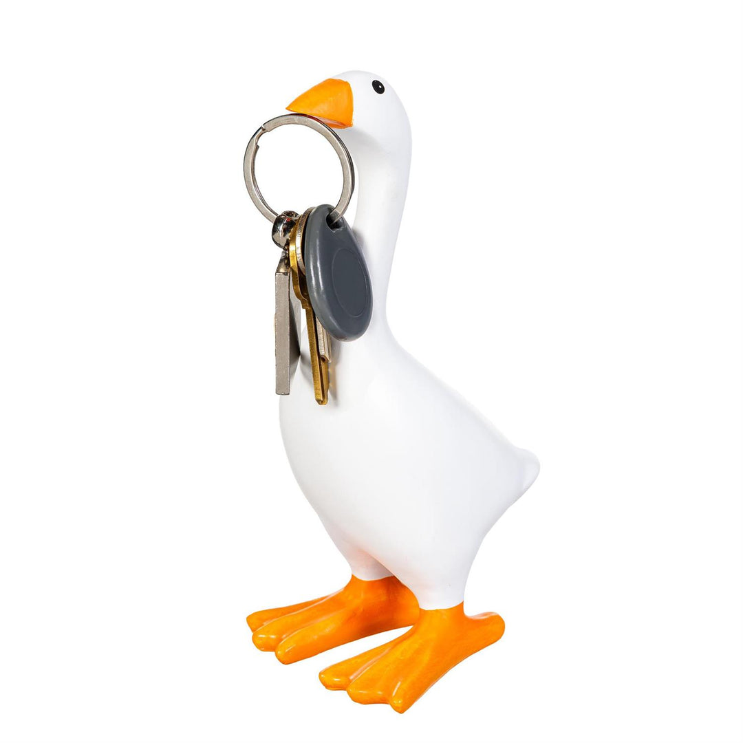 Gordy the Goose Hillside Pasture Table Décor | Resin Magnetic Key Holder | 8.25"H