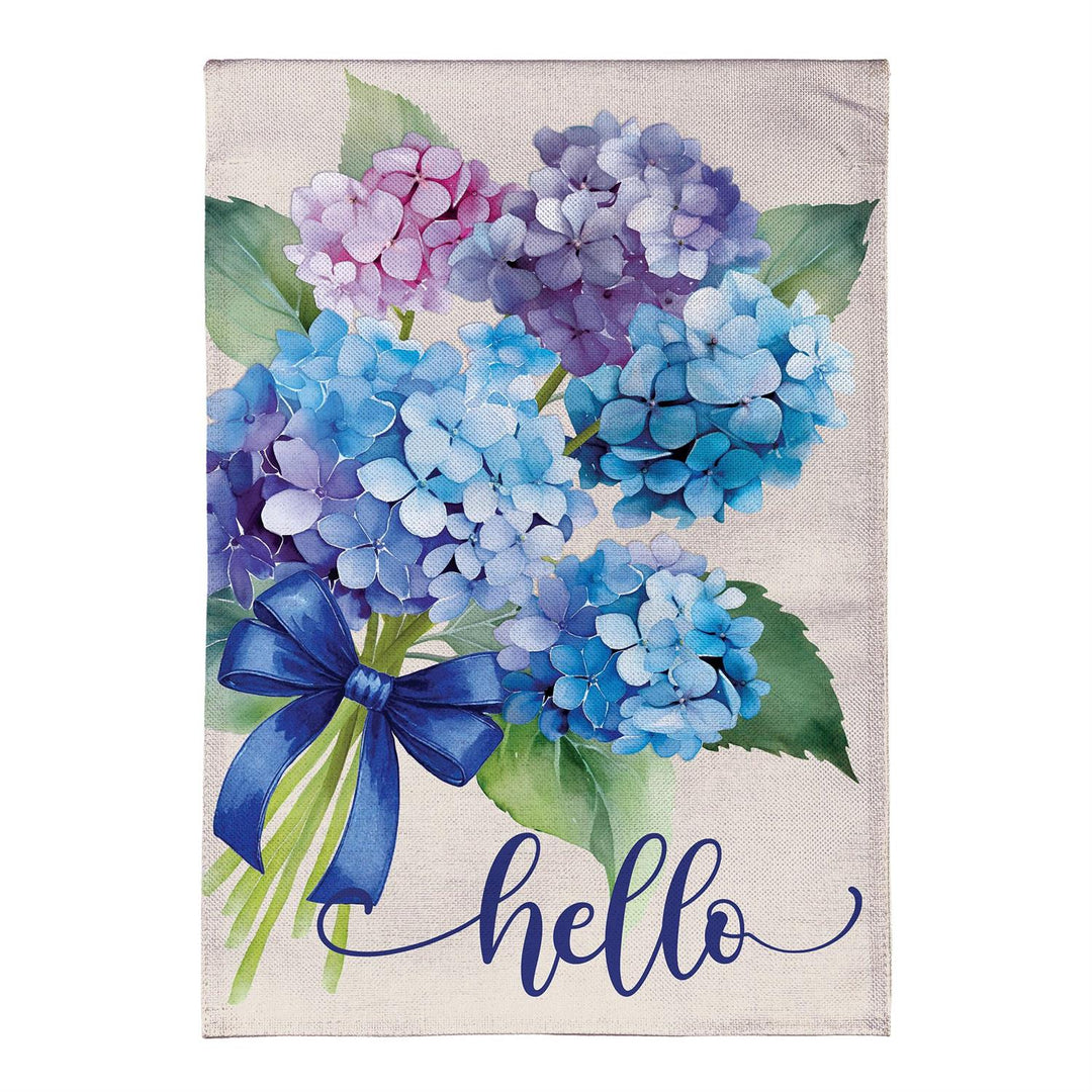 Hello Hydrangea Garden Flag