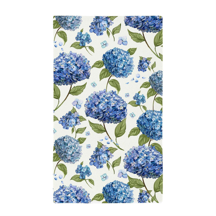 Blue Hydrangea Quick-Dry Double-Sided Kitchen Towel
