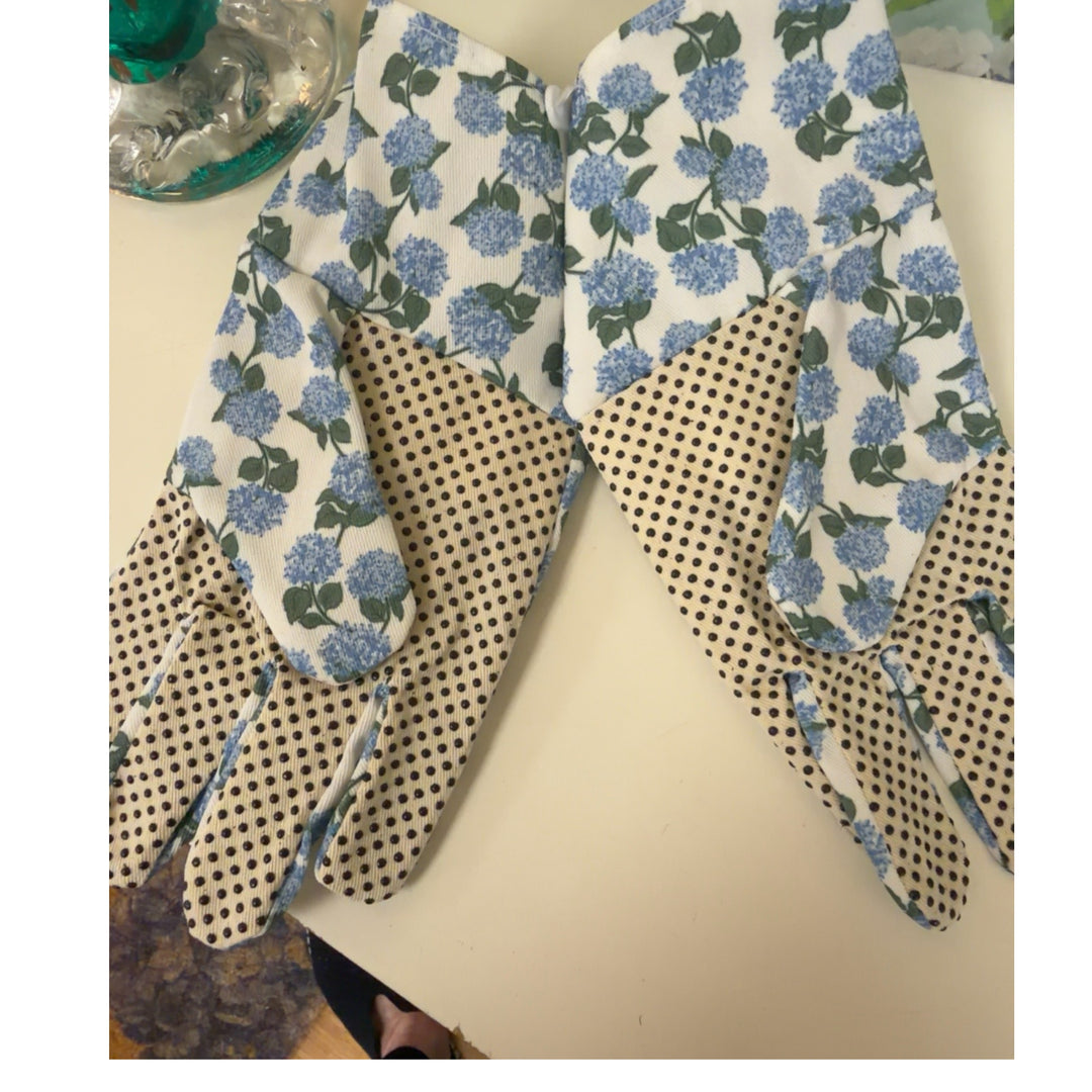 Hydrangea Garden Gloves with Grip Palms