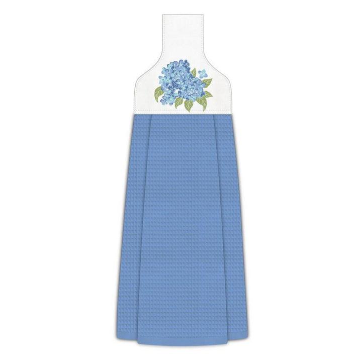Hydrangea Hanging Kitchen Towel/Decorative Floral Kitchen Accent
