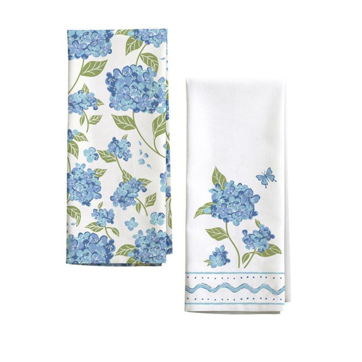 Hydrangea Priint Kitchen Towel Set - Set of 2