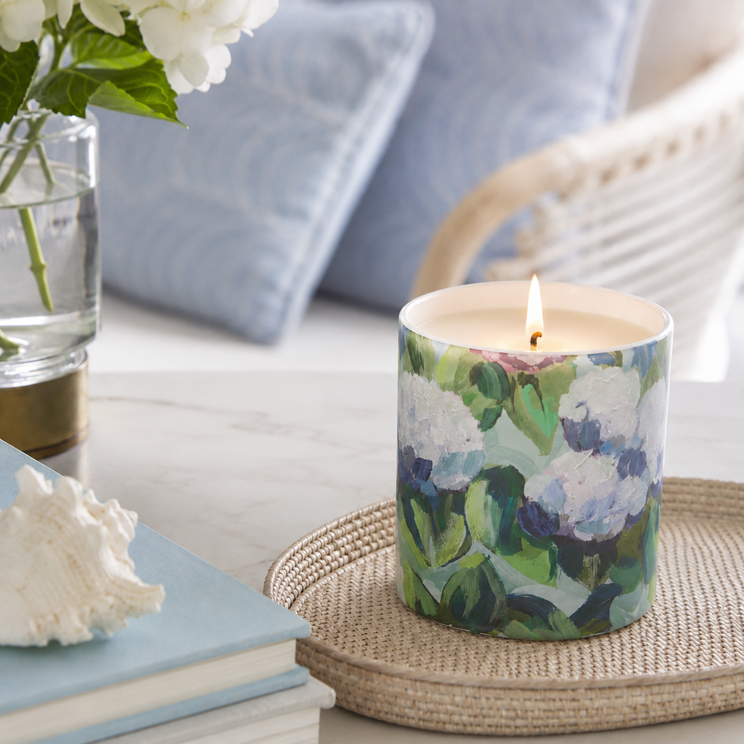 Hydrangea One wick Boxed Candle