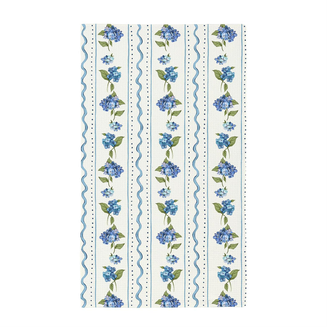 Blue Hydrangea Quick-Dry Double-Sided Kitchen Towel