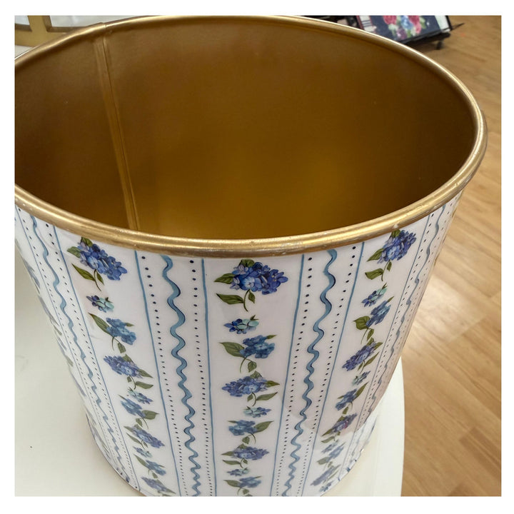 Hydrangea Decorative Metal Planter &amp; Bin - 3 Sizes