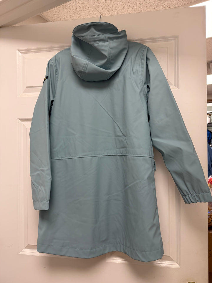Batela Long Waterprooof Fleece-Lined Raincoat - Milk or Aqua