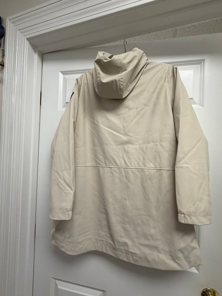 Batela Long Waterprooof Fleece-Lined Raincoat - Milk or Aqua